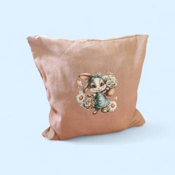 Preview: Bügelbild Blumenhase Kleid