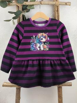 Preview: Bügelbild Blumeneinhorn stehend