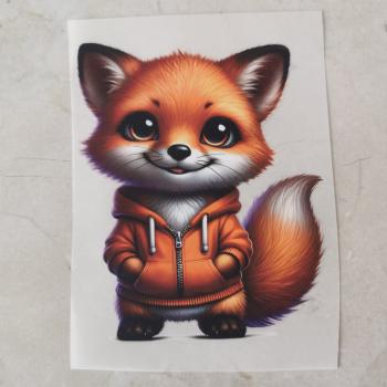 Bügelbild Fuchs Hoodie-Jacke