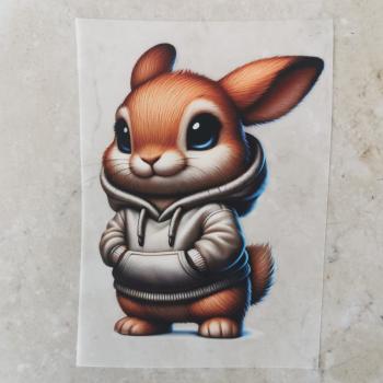 Bügelbild Hase Hoodie