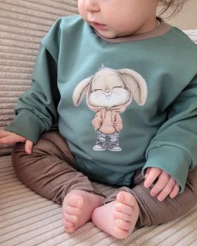 Preview: Bügelbild cooler Hase