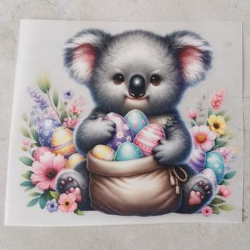 Bügelbild Koala Ostereier
