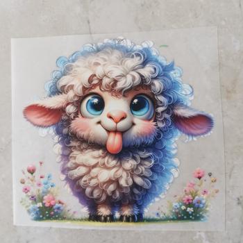 Bügelbild verrücktes Schaf