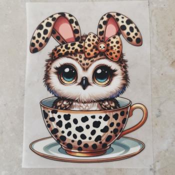 Bügelbild Leo-Tassentier Eule