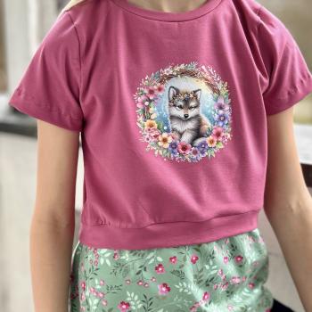 Preview: Bügelbild Frühlingskranz Wolf