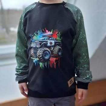 Preview: Bügelbild Polizei-Monstertruck