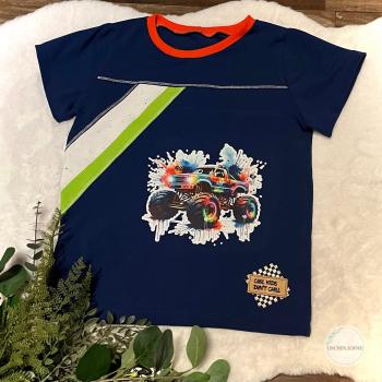 Preview: Bügelbild bunter Monstertruck