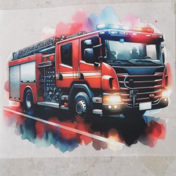Bügelbild Feuerwehr im Einsatz