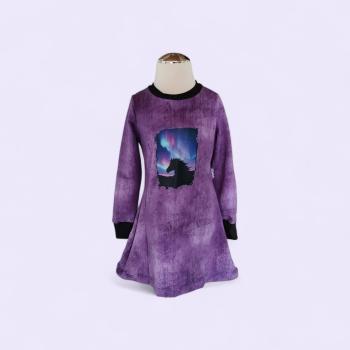 Preview: Bügelbild Pferdekopf vor Polarlichter