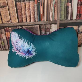 Preview: Bügelbild Feder Kirschblüte