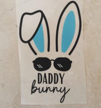 Bügelbild Daddy Bunny