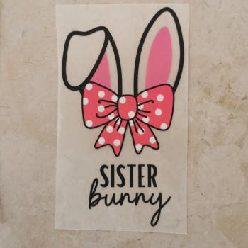 Bügelbild Sister Bunny