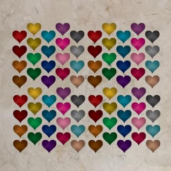 Bügelbild-Bundle Herzen Minis