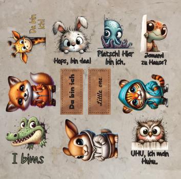 Bügelbild-Bundle Da bin ich