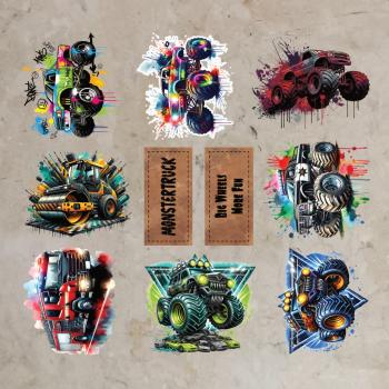 Bügelbild-Bundle Big Wheels