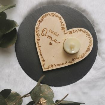 Kerzenhalter "Beste Oma"