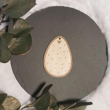 Osterhänger gepunktet mit Herz