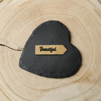 Bügellabel Pfeil Beautiful