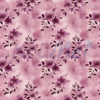 Jersey rosa Blumen