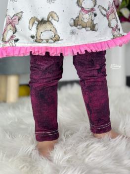 Preview: French Terry Verlaufsdenim Beere