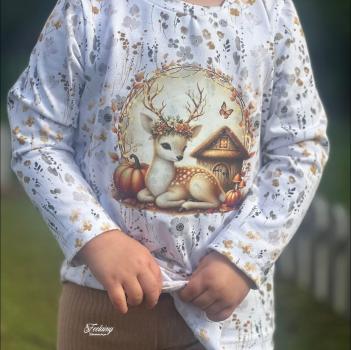 Preview: Bügelbild Herbstreh liegend