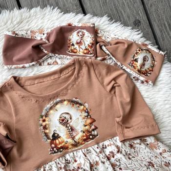 Preview: Bügelbild Herbstfee langer Zopf