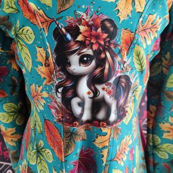 Preview: Bügelbild Laubeinhorn Schmetterling