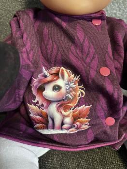 Preview: Bügelbild Frosteinhorn hell