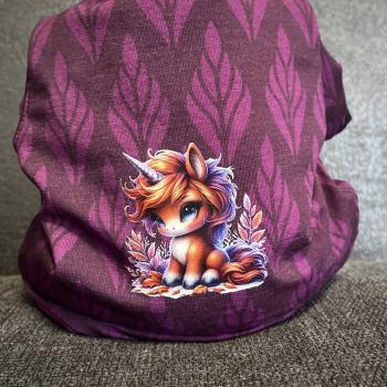 Preview: Bügelbild Frosteinhorn sitzend braun