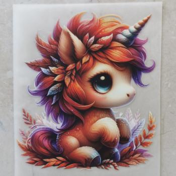 Bügelbild Frosteinhorn Hufe gehoben