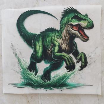 Bügelbild Big Dino grün