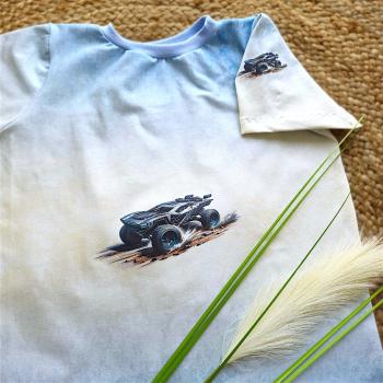 Preview: Bügelbild futuristischer Jeep grau