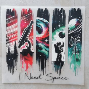 Bügelbild Astronaut I need Space