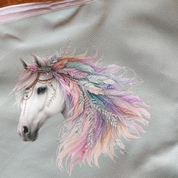 Bügelbild Boho-Pferd bunt