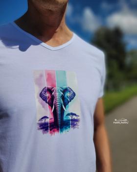 Bügelbild Elefant Savanne