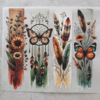 Bügelbild Boho-Feldblumen