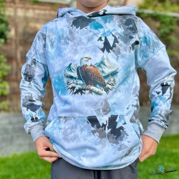 Preview: Bügelbild Weißkopfadler auf Ast