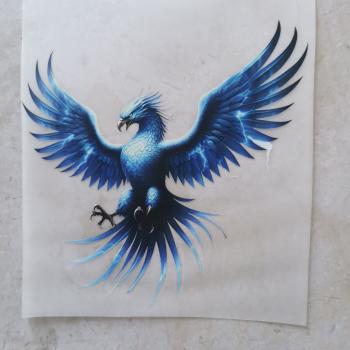 Bügelbild Phönix Blitze