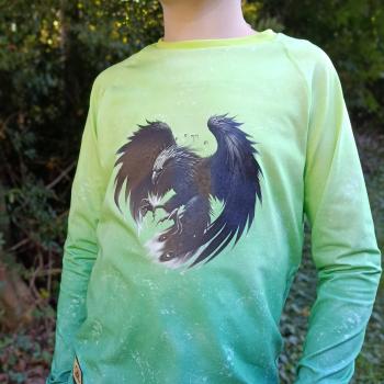 Preview: Bügelbild Phönix schwarz