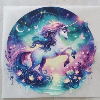 Bügelbild wundervolles Einhorn