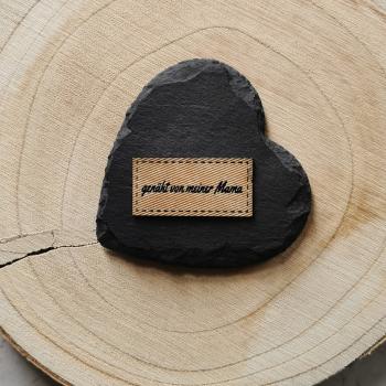 Label genäht von meiner Mama