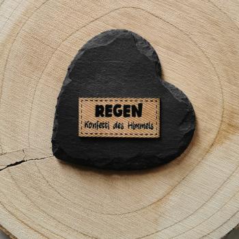 Label Regen Konfetti des Himmels