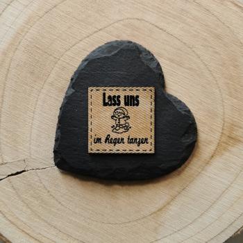 Label Lass uns im Regen tanzen (Motiv)