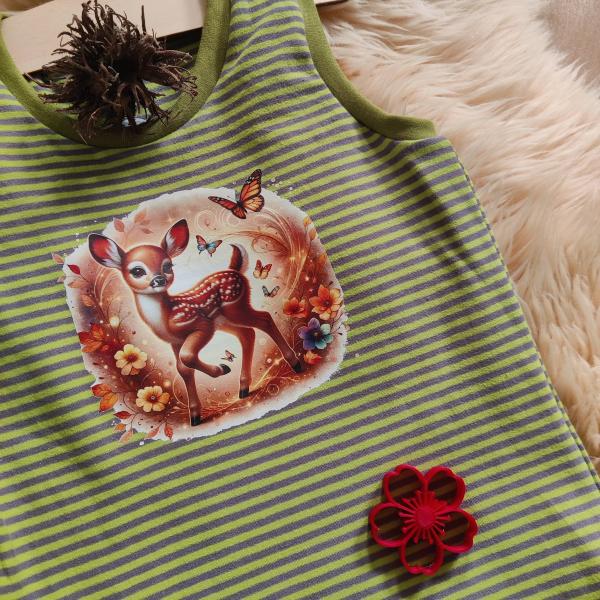 Bügelbild süßes Reh Waldmorgen