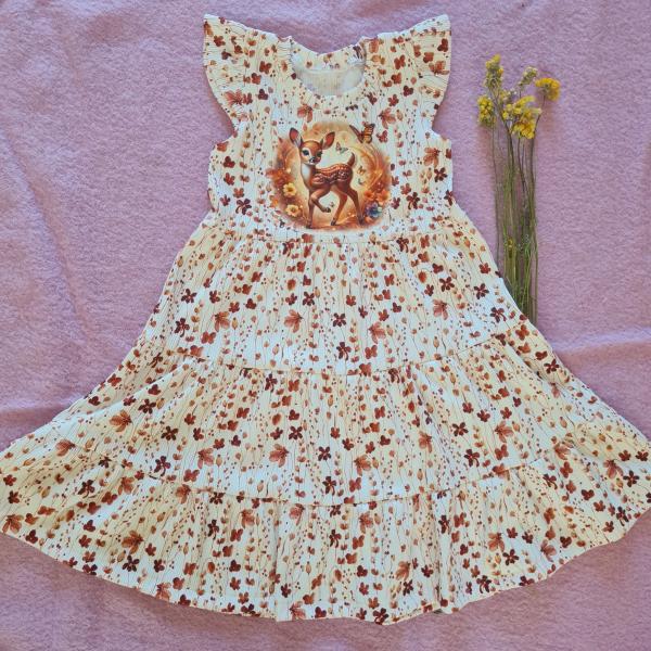 Bügelbild süßes Reh Waldmorgen