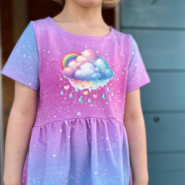 Bügelbild Regentag Wolken