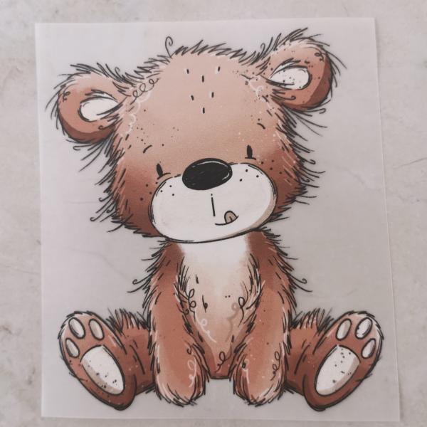 Bügelbild süßer Bär sitzend