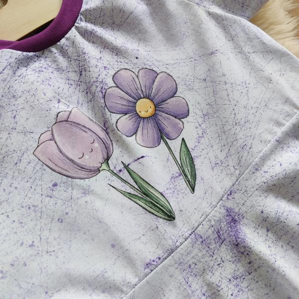 Bügelbild Blumenliebe Tulpe flieder