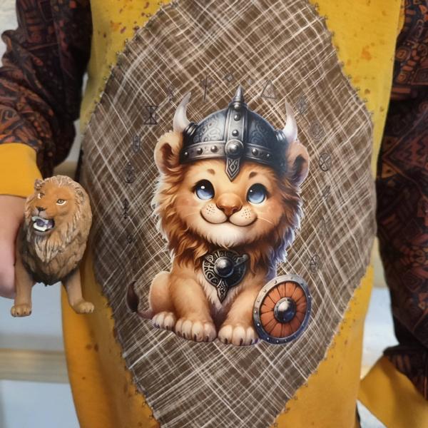 Bügelbild Wikinger-Löwe