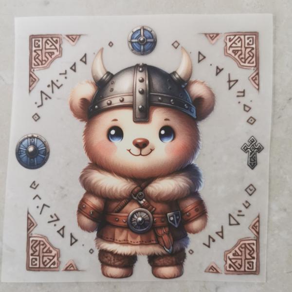 Bügelbild Wikinger-Bär